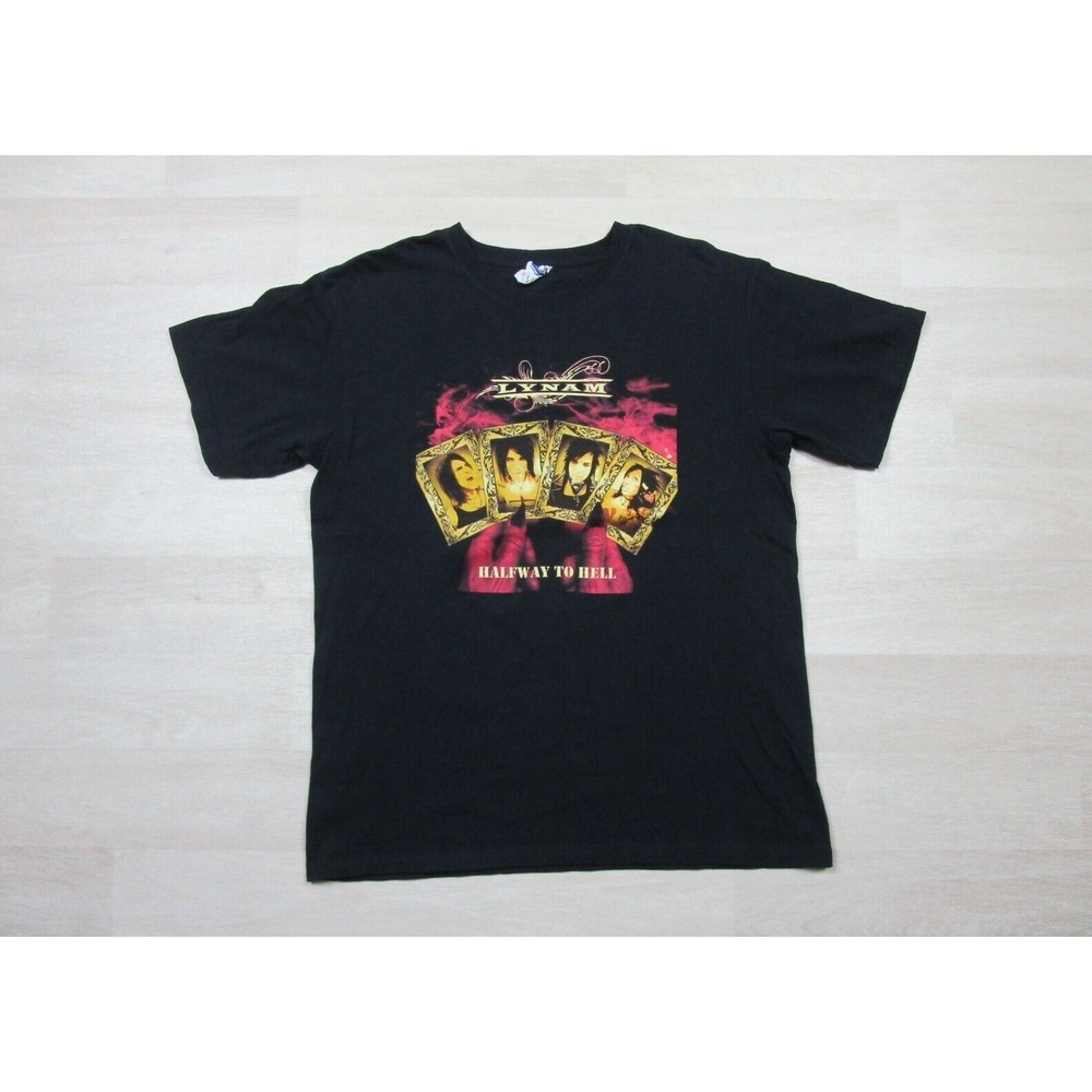 Lynam Band T Shirt (M) Halfway to Hell Album Vintage Y2K Glam Rock Wolfmother